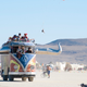Illustration for article titled Burning Man 2014: in line for the DMV (Department of Mutant Vehicles)